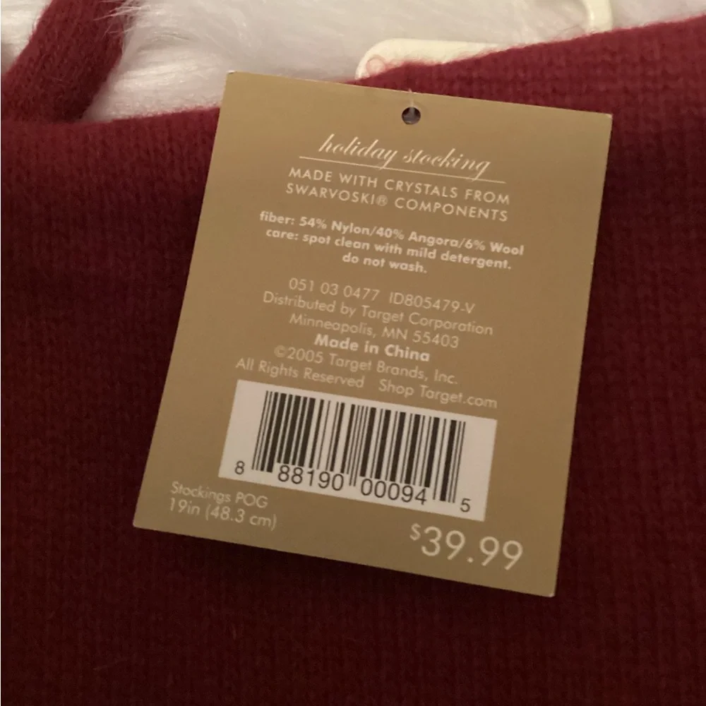 Luxe Christmas Stocking from Target